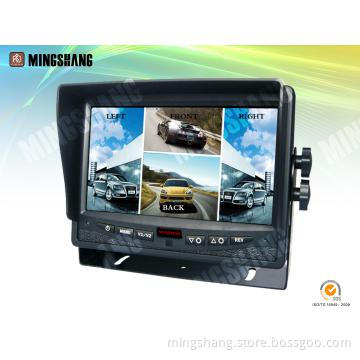 7\" Quad monitor with touch screen and 4 ch AV in